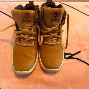 Timberland Kids Tan Leather Boots